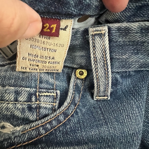 7 For All Mankind denim mini skirt-Size 27 EUC - Picture 4 of 5